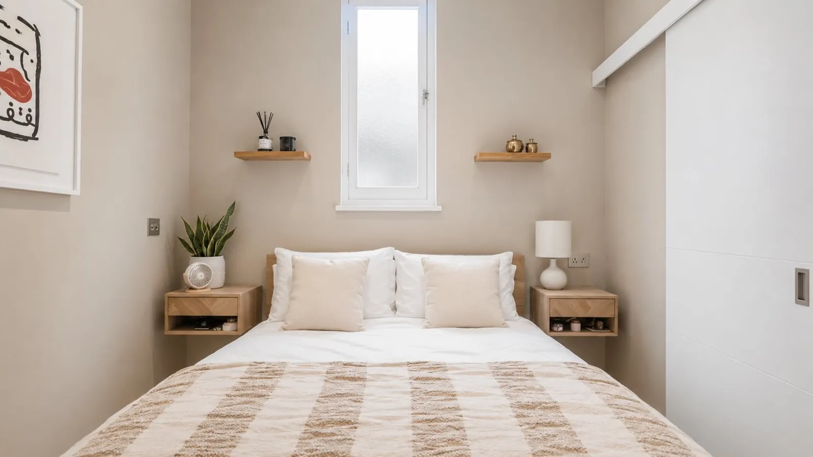 Bedroom interior photography, London