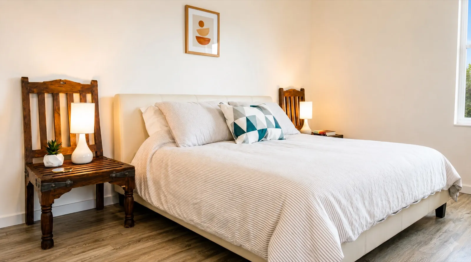 Bedroom interior photography, London