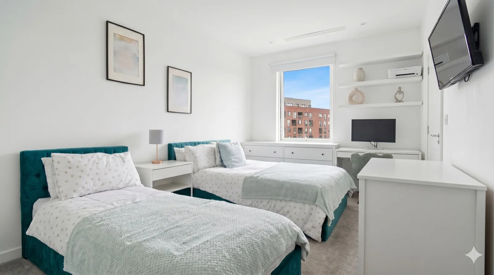 Bedroom interior photography, London