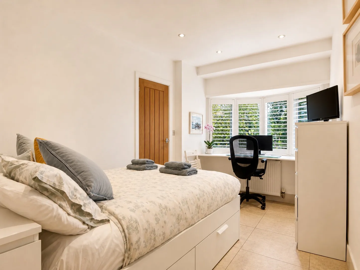Bedroom interior photography, London