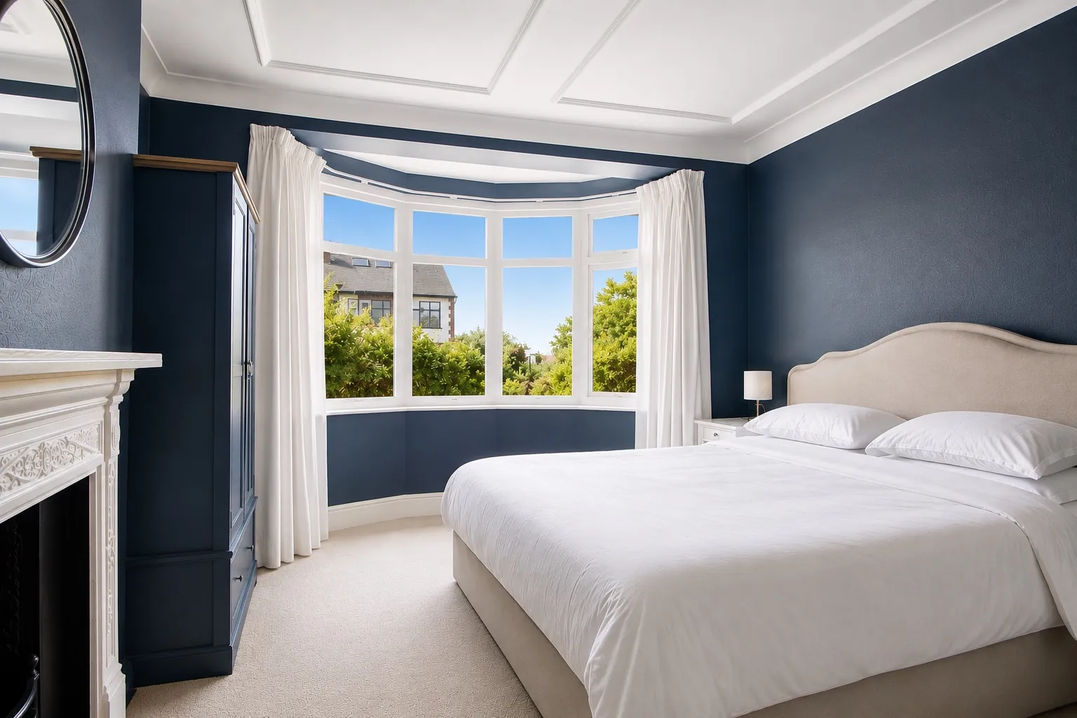 Bedroom interior photography, London